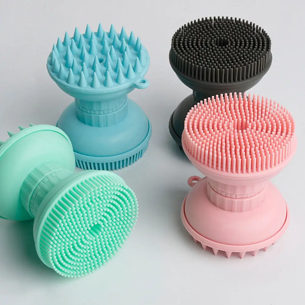 1Pcs Fashion Silicone Face Brush Double Ended Pore Deep Cleansing Brush Facial Exfoliator Massage Cleanser Skin Absorption