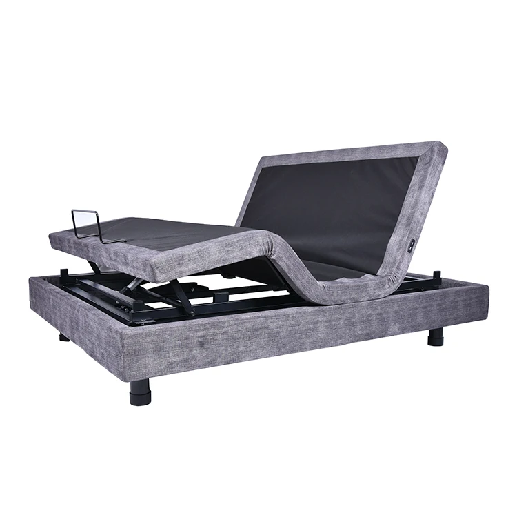 Motor Modern Motorized Metal Electric Adjustable Height Bed Frame Remote Control