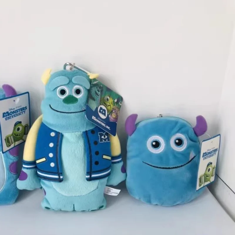 Monedero de Peluche Suave de Mike y James P. Sullivan de Disney Monsters University, Tarjetero, Estuche para Auriculares, Adornos Colgantes, Regalo para Amigos