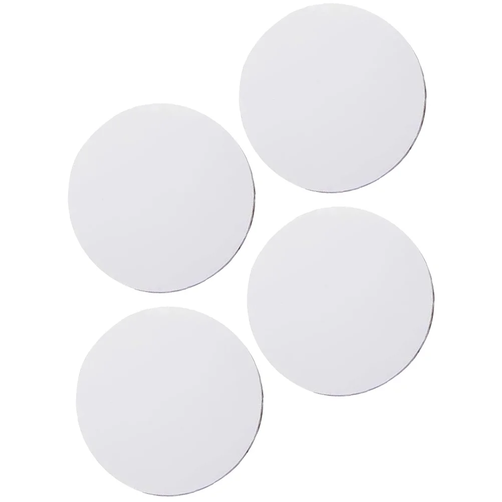 4 قطعة النفط فارغة النفط اللوحة قماش قماش لوحات خشبية مستديرة المهنية امتدت سميكة القطن Diy بها بنفسك الفن الحرفية ديكور