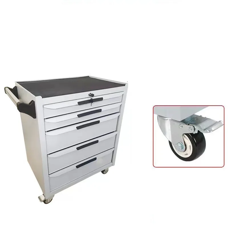 Rollbarer Werkzeugschrank mit 5 Schubladen