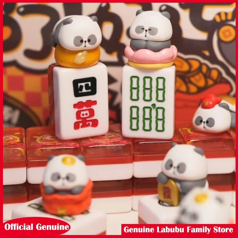 

Подлинная игрушка-мисто Mr Pa, ожидающая для плитки, серия «Удар удачи», слепая коробка, панда, мини-маджонг, игрушка, аниме, загадочная коробка, подарки