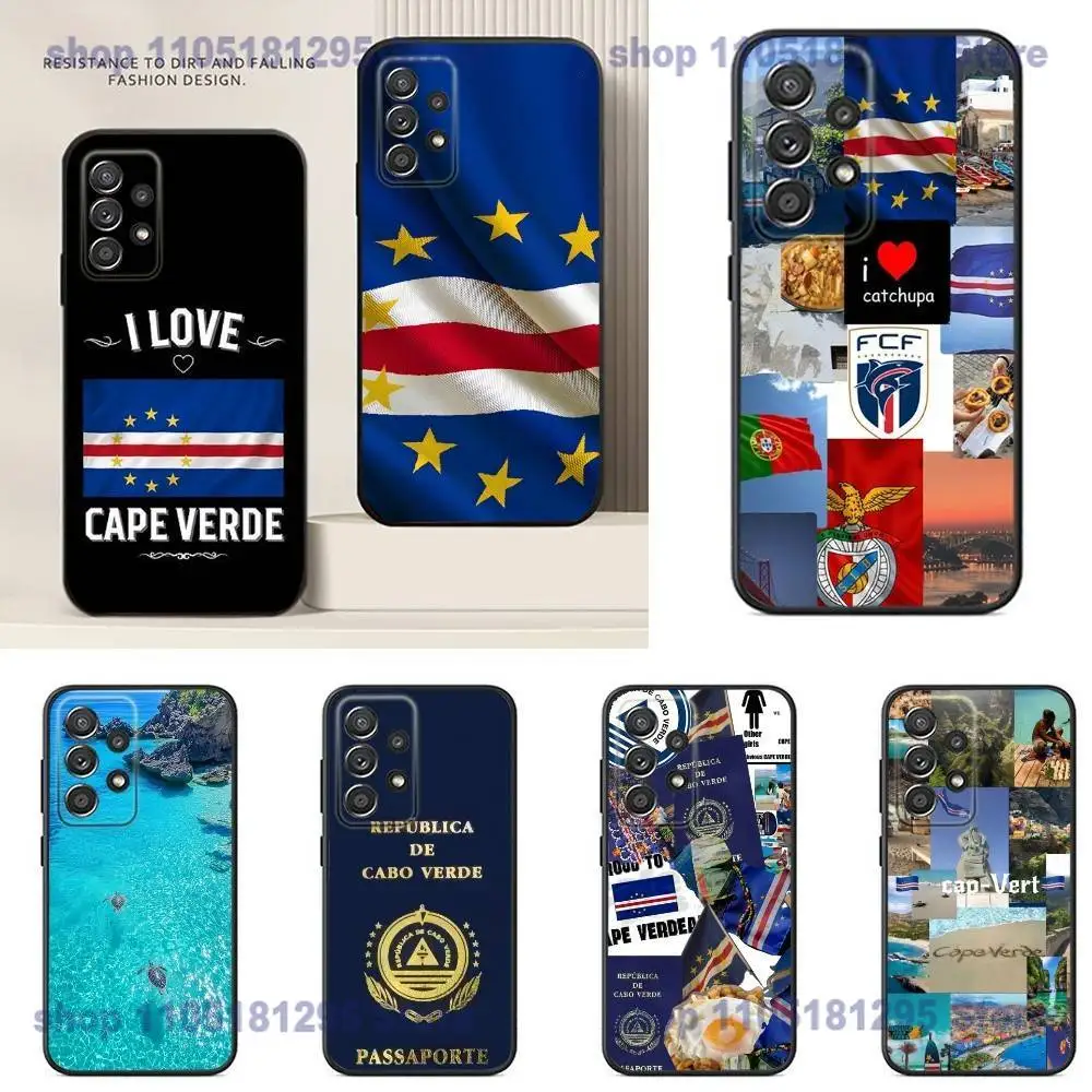 

Cape Verde Phone Case For Samsung S25,24,23,22,21,20,Ultra,10,10E,Plus Note20 Black Case