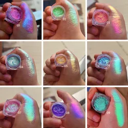 MultiChrome Shifting Pigments Chameleon Eyeshadow Powder Duochrome Chameleon Eyeshadow Infinite Chrome Shining Eyeshadow 0.2g