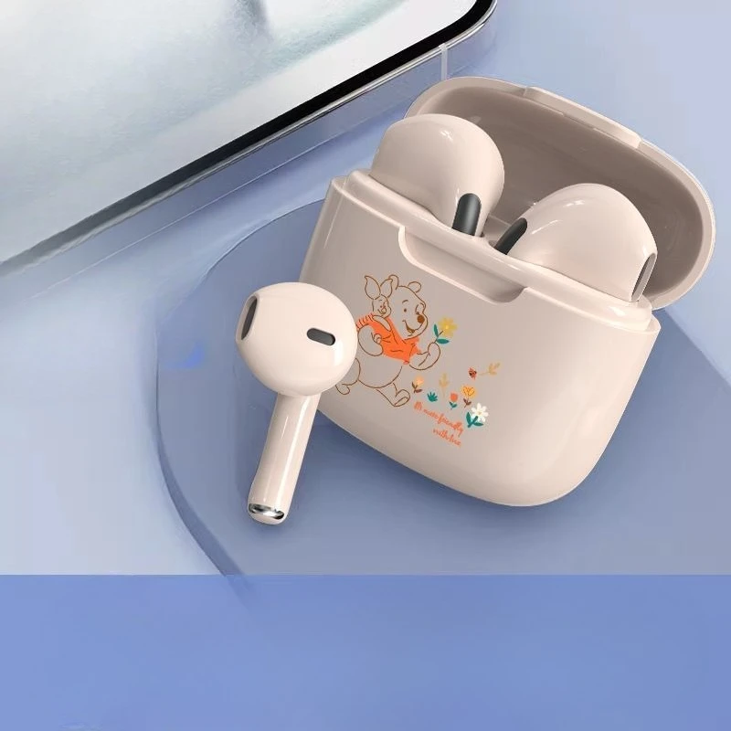 ディズニー漫画かわいいくまのプーさん漫画かわいいワイヤレス Bluetooth ヘッドセット高音質超長バッテリー寿命ヘッドセット