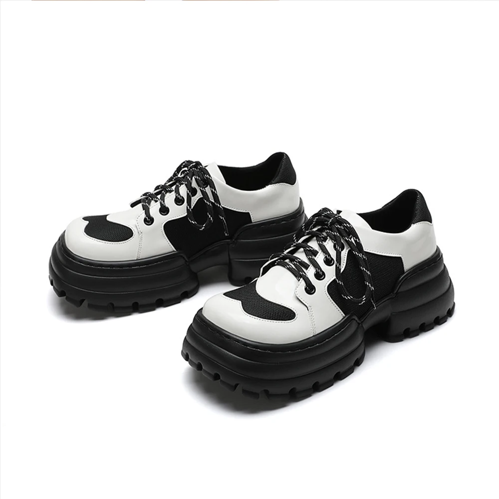 2023 U-DOUBLE Brand Women Platform Shoes Spring New Thick-soled Ladies Sneakers Casual Trend Girl Shoes Students