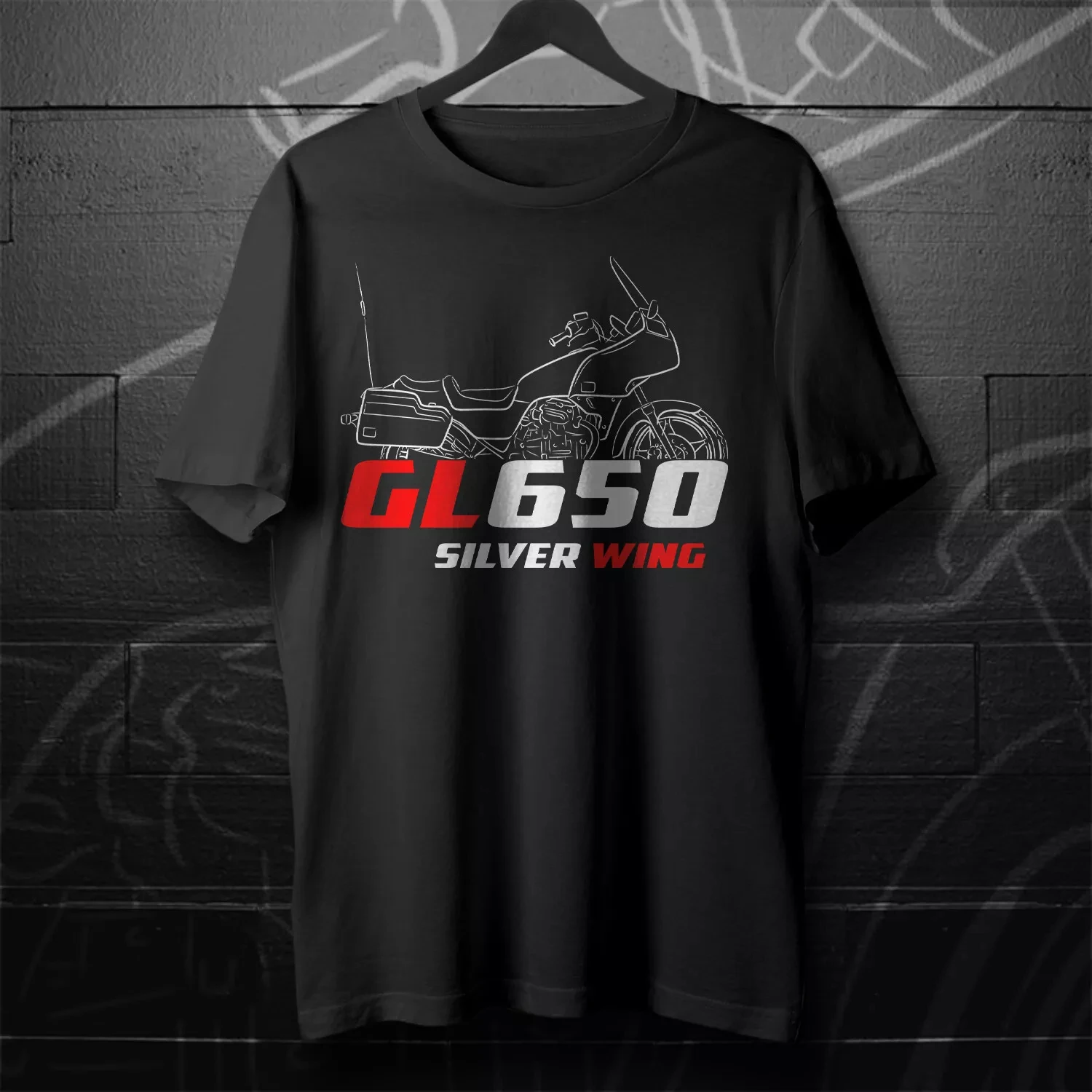 

2025 Summer Cotton Round Neck Short Sleeves for Men Women GL 650 Silver Wing Interstate 1983-1984 Motorcycle TShirt for Riders