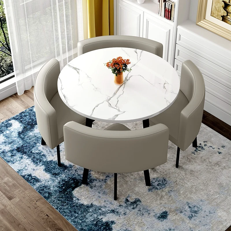 Minimalist Tea Coffee Table Sets Wood Round Living Luxury Room Marble Coffee Table Kitchen Cabinets Muebles De Cafe Furniture