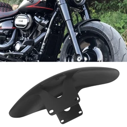 Motorcycle Iron Front Fender Mudguard Cover Gloss Black For Harley Softail M8 Fatboy FLFBS FLFB 2018-23 For 160 R18 Front Wheel