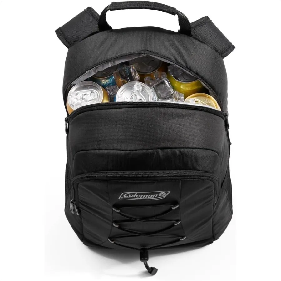 مبرد حقيبة الظهر المعزول المبرد مانع للتسرب 28 علبة مبرد الظهر مع الاحتفاظ بالثلج لمدة 12+ ساعة مصنوع من مواد معاد تدويرها