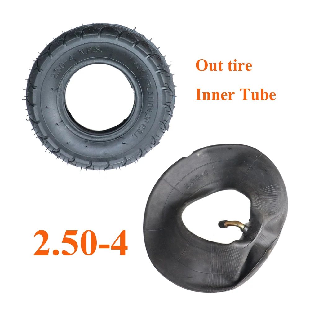 2.50-4 Tires Inner Tube 2.50*4 Pneumatic Tyre for Hand Trucks, Utility Cart, Lawn Mowers, Wheelbarrows, Dollys, Scooters Parts