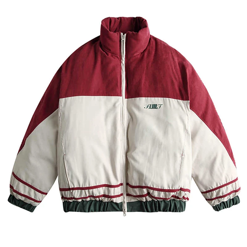 

Winter Jacket Men Parkas Thicken Warm Stand Collar Jackets For Men Patchwork Parka Coat Women Fashion Streetwear ropa de hombre