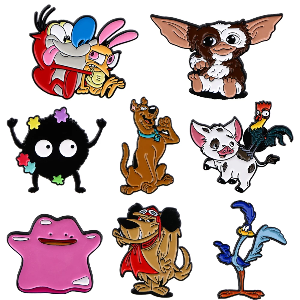 Classic Cartoon Animals Brooches for Clothing Enamel Pins Briefcase Jeans Badges Lapel Pins for Backpack Jewelry Accesssories