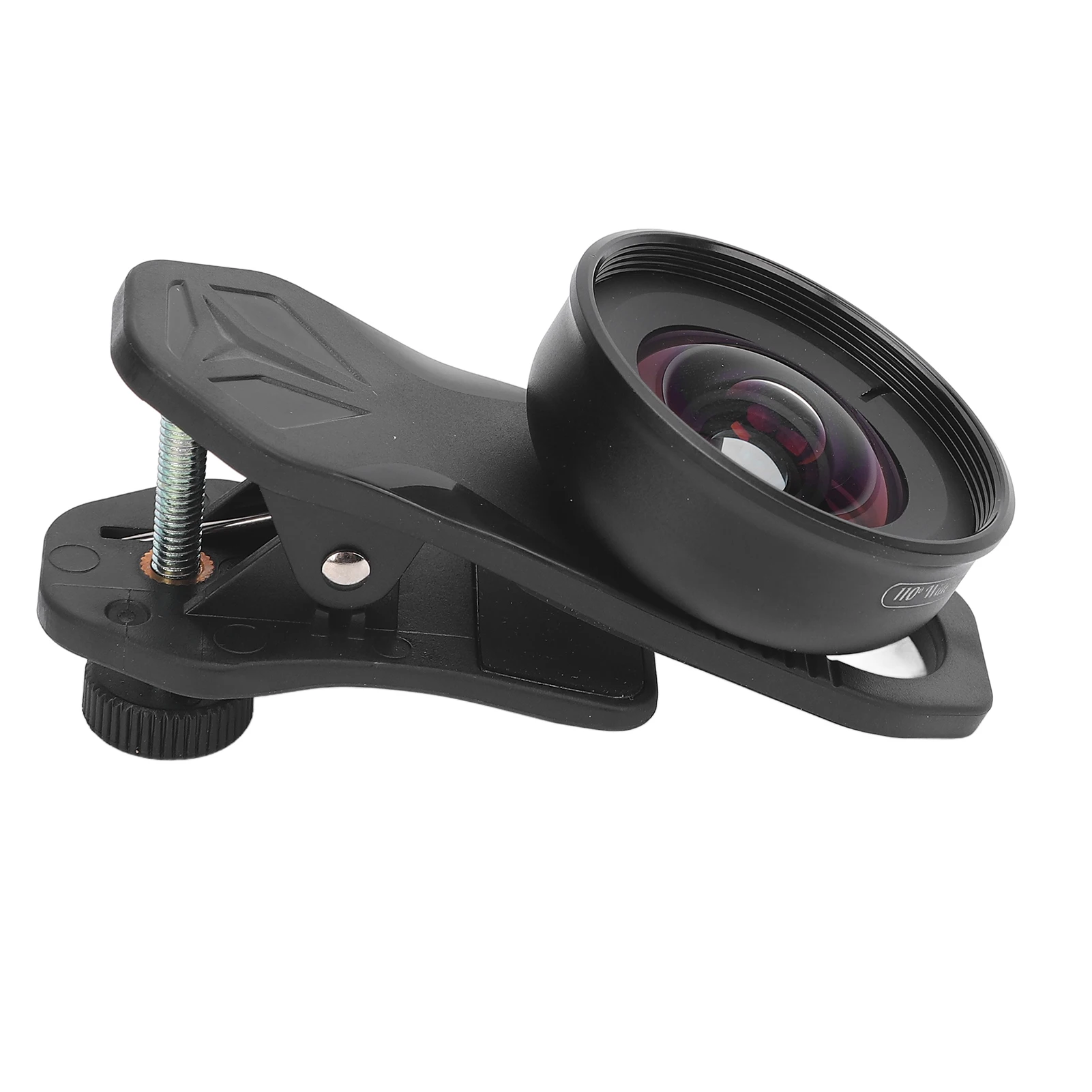 Phone Clip On Wide Angle Lens F1.8 Aperture Black Phone Camera Lens 3-5 Layer Coating Compact Sturdy for Dual Lens Single Lens