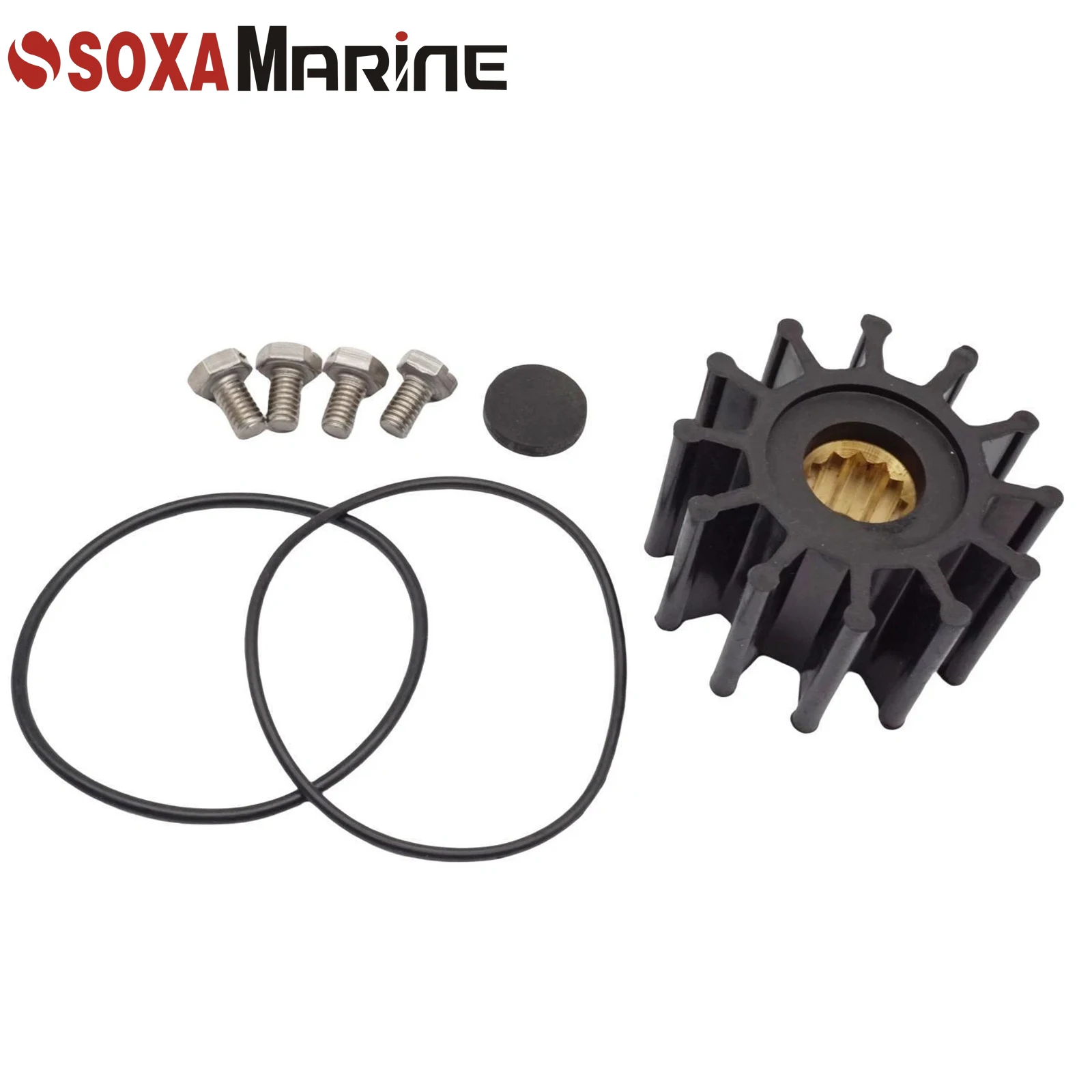 Zestaw śrub wirnika i pokrywy Oring do Yanmar 129670-42610 Marine Diesel 3JH 4JH