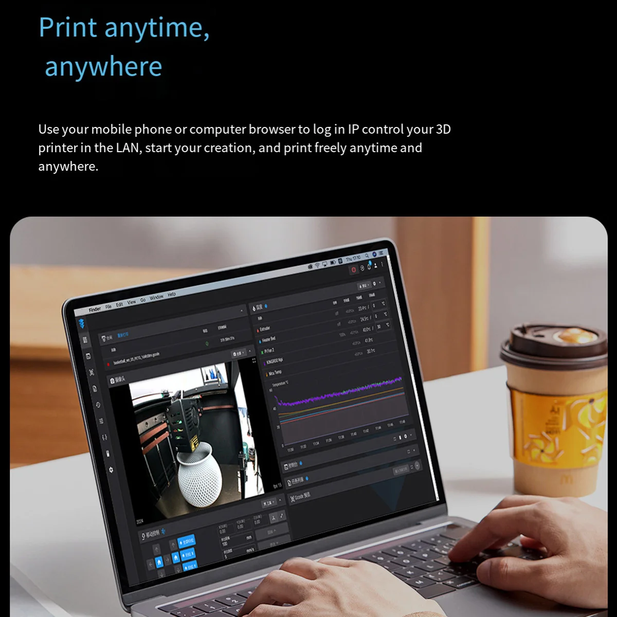 كاميرا 720P فعالة لكاميرا Kingroon KLP1/KP3S Pro V2 بدون سائق
