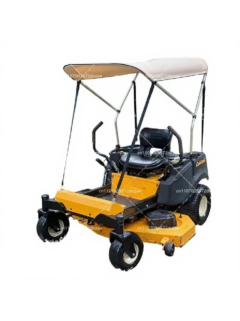 Ride-on Lawn Mower, Four-wheel Lawn Mowing Ootball Field Lawn Cart 600D Awning