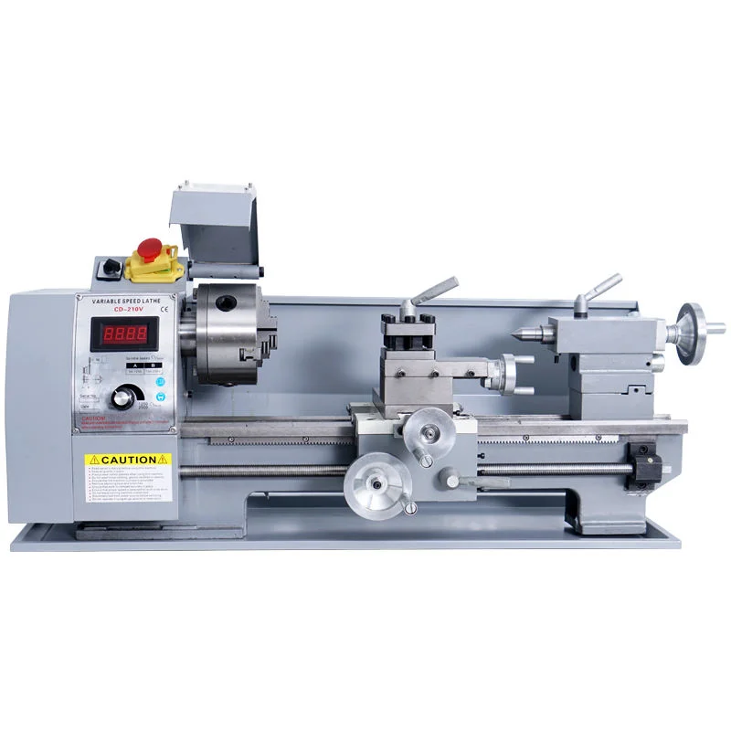 Double Success With One Machine Manual Mini Lathe Easily Handling Wood And Metal Processing