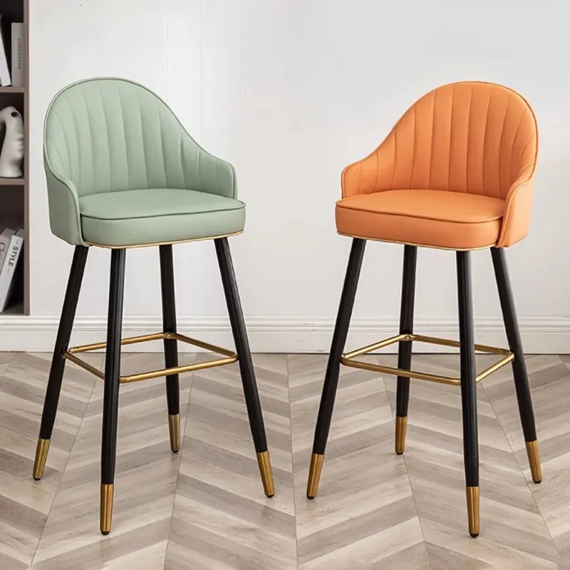 

Set Of 2 Nordic Bar Chair Modern Luxury Trendy Living Room Bar Chair Premium Kitchen Taburetes Altos Cocina Home Furniture