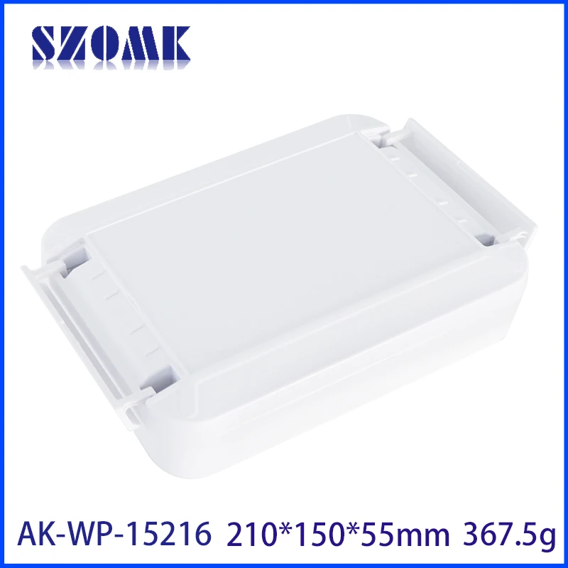 SZOMK 210*150*55mm ASA Anti-UV Waterproof Box Ip67 Hot Humid Rain Harsh Weather Marine UL94HB IOT Outdoor Plastic Enclosure