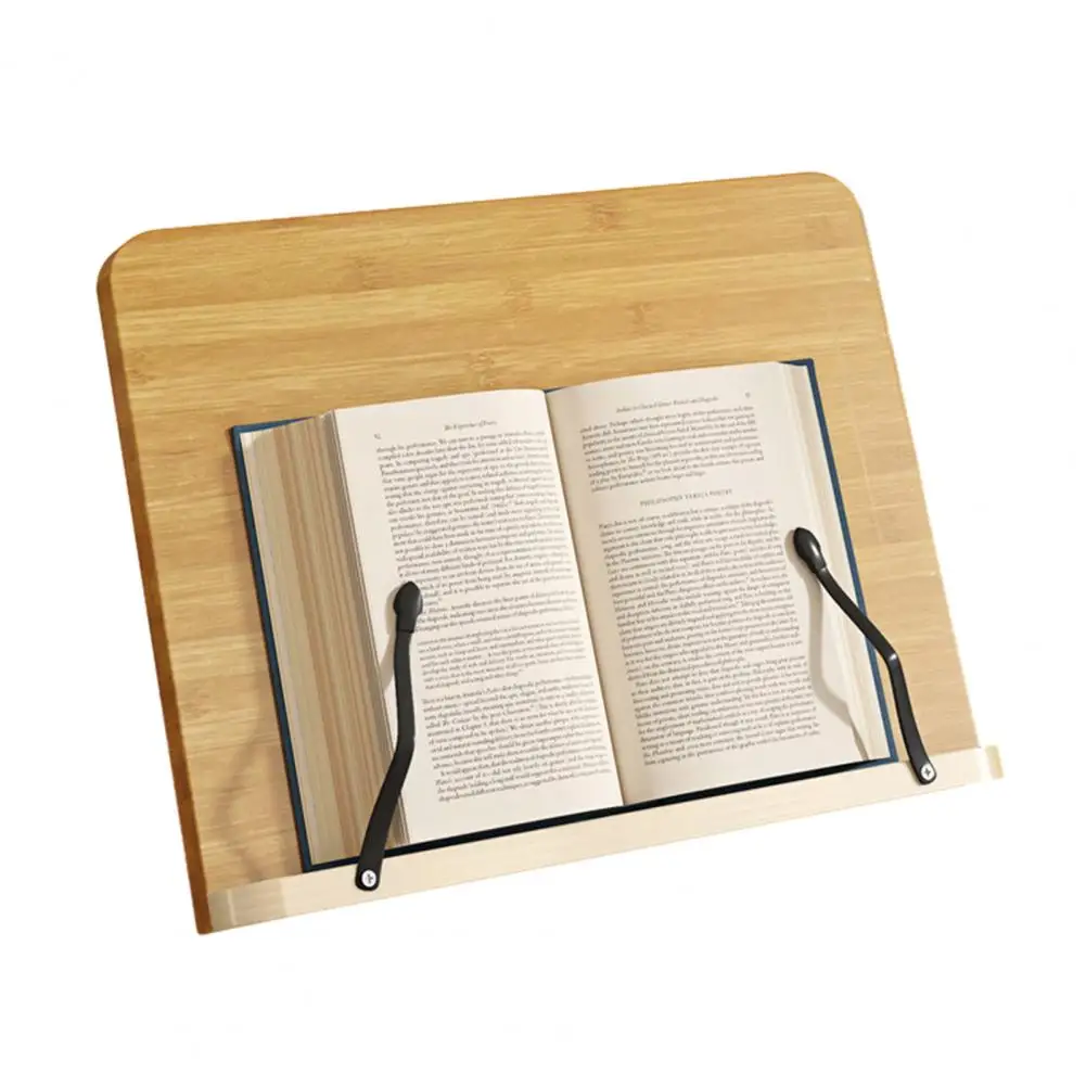 Bookend Reading Stand for Kitchen Countertops Adjustable Cookbook Holder Hands-Free Reading Stable Page Holder Office Bookend