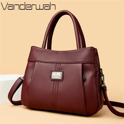 Women's High-quality Leather Top-Handle Bags Luxury Designer Shoulder Crossbody Bag Ladies Purses and Handbags Messenger Bag Sac
