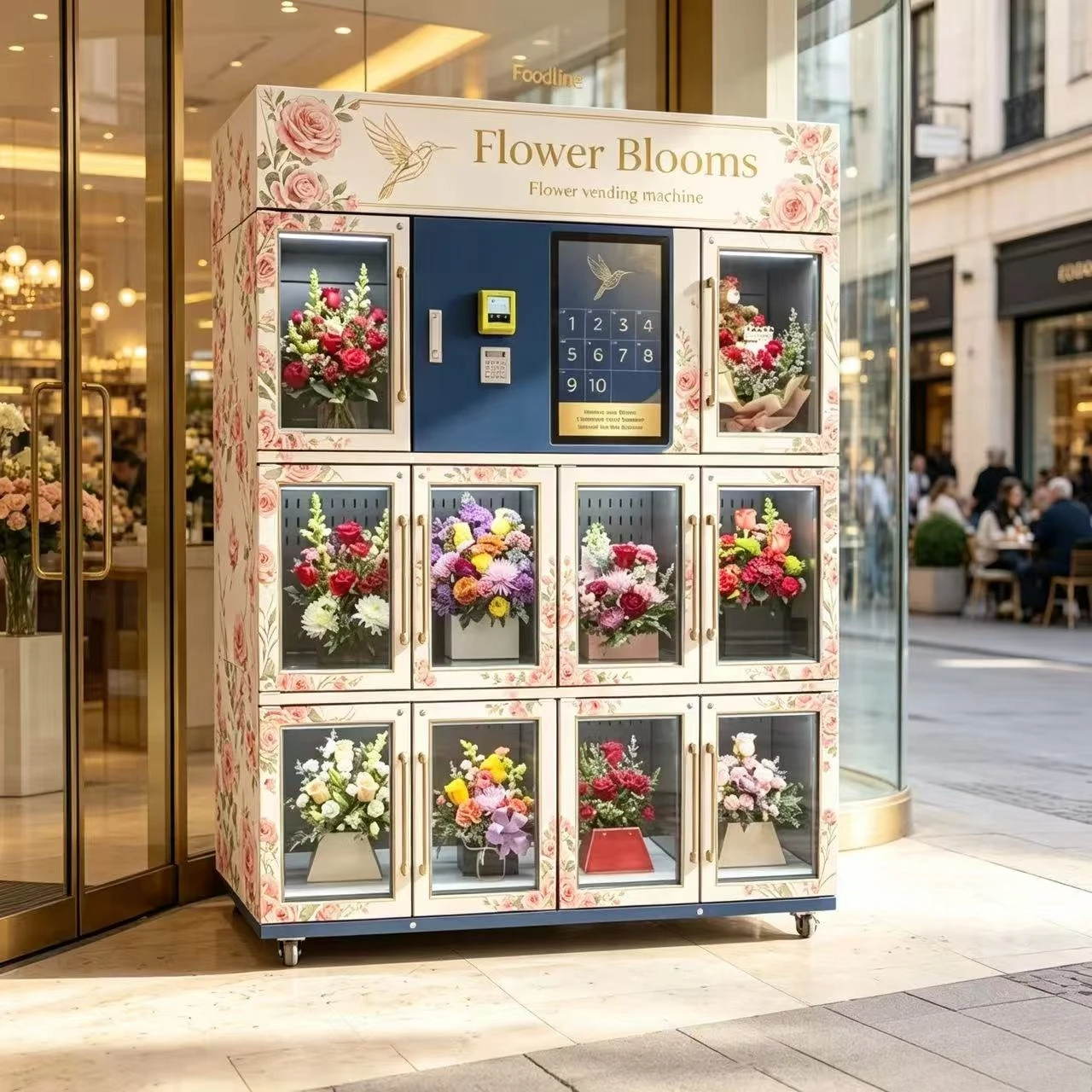 FL Customized High Quality Wholesale Self Service Machine for Flower Shop Fresh Flower Vending Machine Smart Technology System