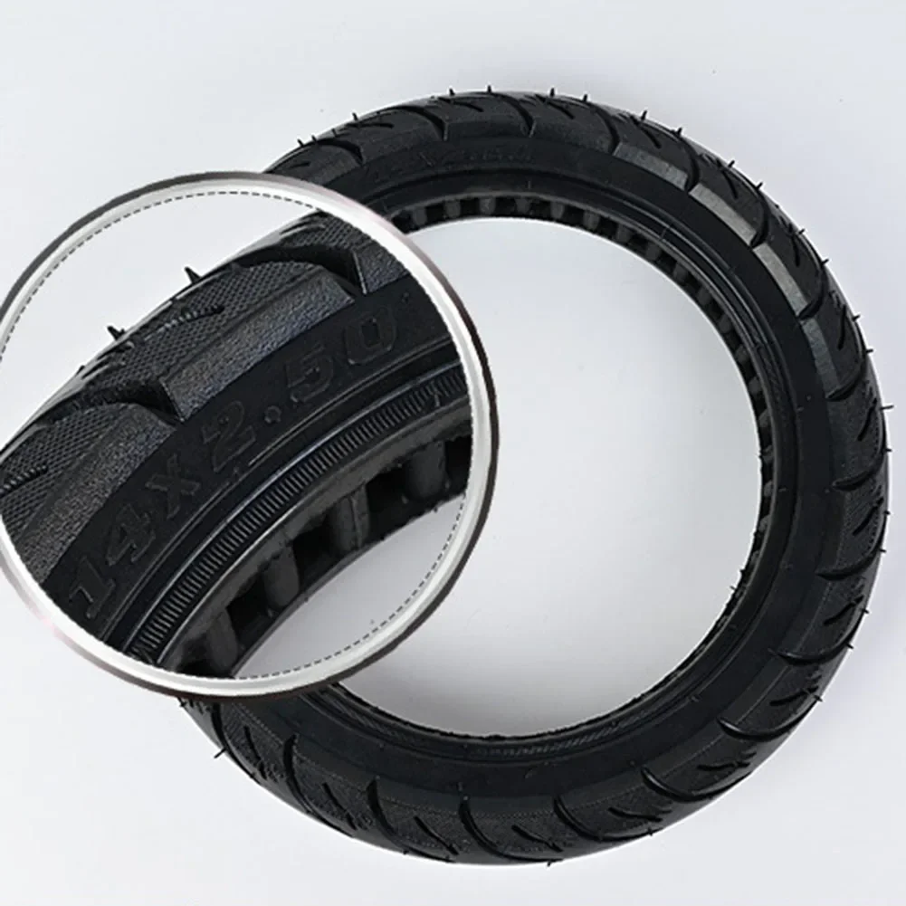 

14x2.5 Solid Tire Electric Vehicle Bike Scooter No Inflatable Tire Puncture-resistant Tyre Electric Bicycle Accessories
