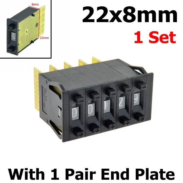 

15 Sets Thumbwheel Switch BCD Binary Switch 8421C 0-9 Digits Thumbwheel Pushwheel Decimal Switches 22x8mm Plate Mount Black