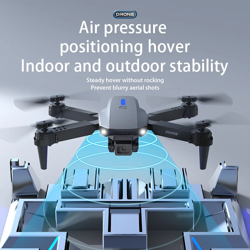 KBDFA E88Pro ドローン プロフェッショナル 4K HD デュアルカメラ 5000 メートルのリモコン距離ヘリコプター折りたたみ式 WIFI FPV クアッドコプター ドローン