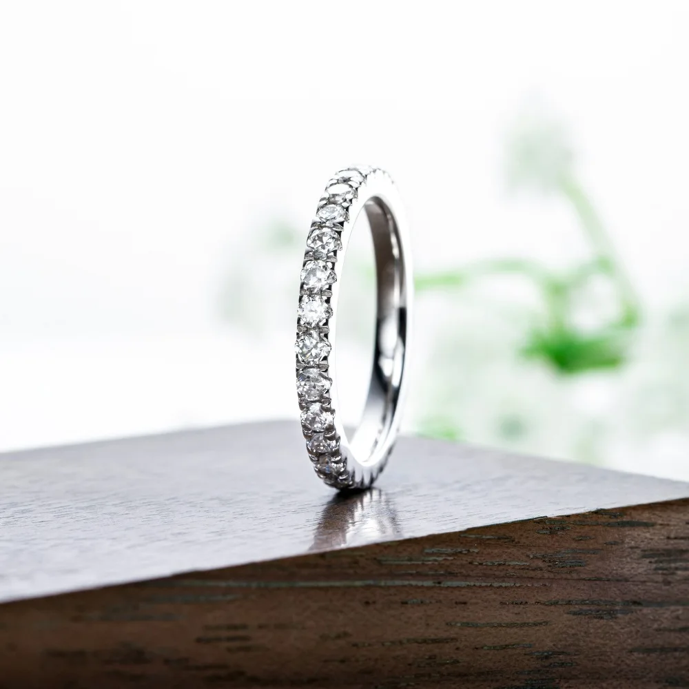 

Роскошное женское кольцо с муассанитом толщиной 2 мм, 3 мм и 4 мм - обручальное кольцо из стерлингового серебра 925 пробы и свадебное обручальное кольцо, ювелирное изделие, подарок