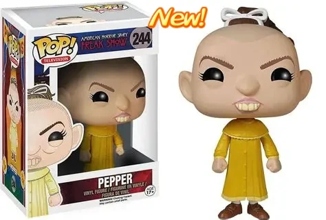 Funko Pop Televisão Pepper # Figuras de Ação e Brinquedos Colecionáveis 244 Freak Show American Horror Story em Vinil para Crianças