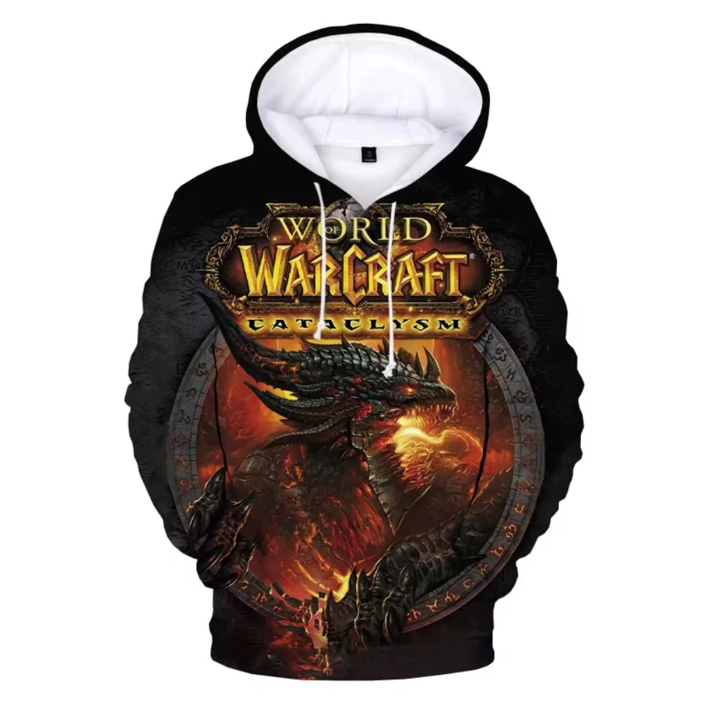 Popular Game world of warcraft 3D Printed Men's Hoodie Harajuku Long Sleeves Oversized Pullover Sweatshirt Kids Unisex Clothing