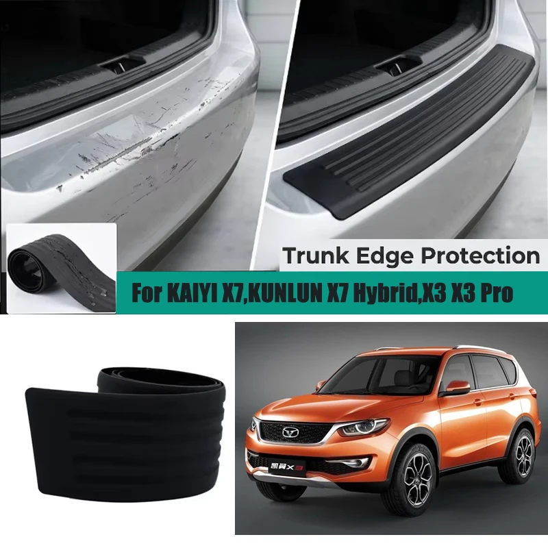 Trunk protection strip bumper anti-collision and anti-scratch For KAIYI X7,KUNLUN X7 Hybrid X3  X3 Pro