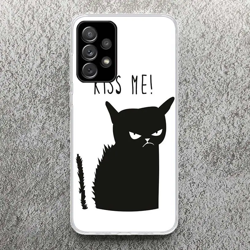 Cat Footprint Funny Paw Cute Phone Case for Samsung Galaxy A14 A54 A15 A55 A13 A53 A12 A52 A25 A35 A24 A34 A23 A33 A22 A32 A04S