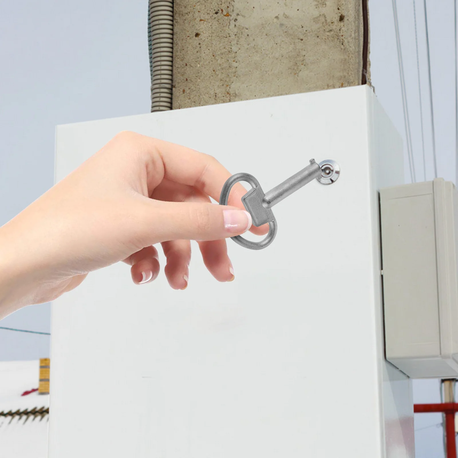 

3pcs Stainless Steel Keys Triangle Radiator Keys Electricity Box Meter Box Electric Cupboard Key Water Gas Universal Radiator