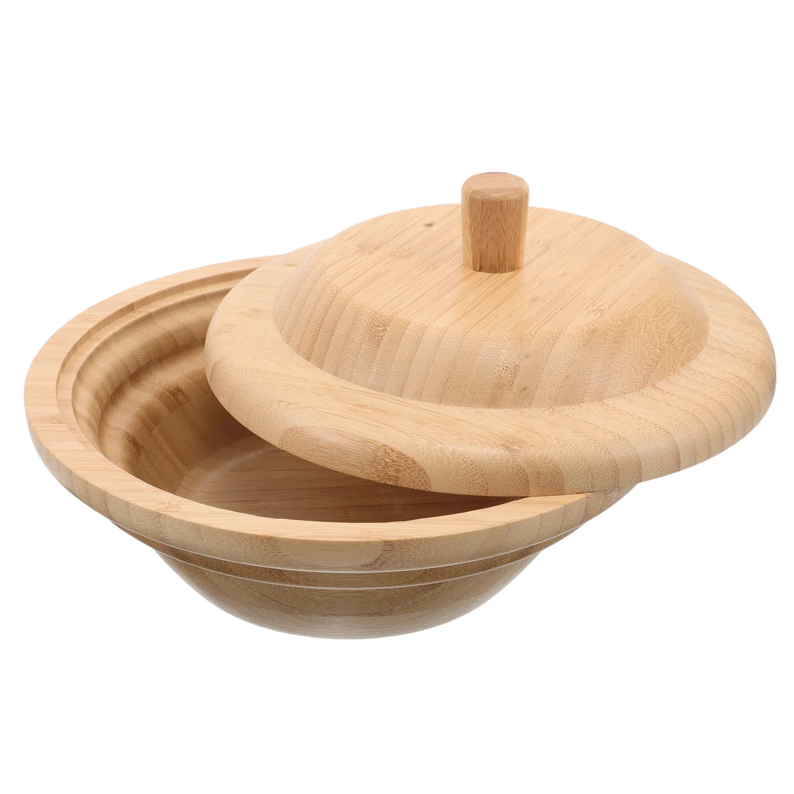 

Cream Storage Bowl with Lids Fruit Basket Bowls for Kitchen Beige Salad
