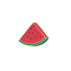 Cartoon Fashion Fruit Enamel Badge Creative Cute Watermelon Brooches Jacket Shirt Bags Lapel Pins Clothing Accessories Gifts