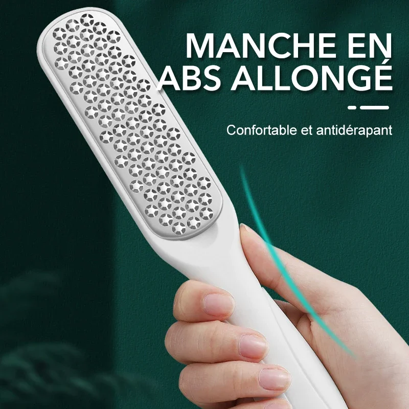 1Pcs Pedicure Tools Professional Foot Rasp Scrubber With Nail Clipper Double-Sided Dead Skin Remover File For Feet Care Spa Tool