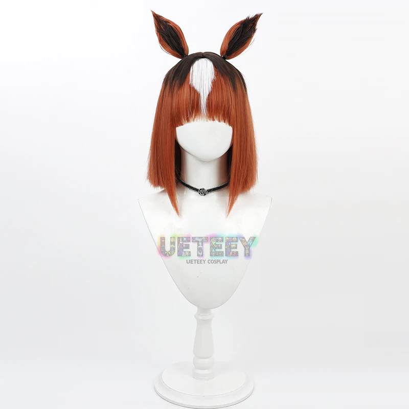 UETEEY Uma Musume Pretty Derby Win Primera شعر مستعار تأثيري آذان ذيل أنيمي لعبة لعب الأدوار الدعامة الشعر الاصطناعية ألياف مقاومة للحرارة