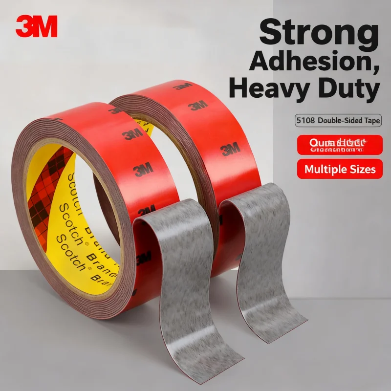 3M 5108 شريط مزدوج الجوانب قوي مقاوم للماء غير أثر شريط رغوي عالي اللزوجة شريط على الوجهين للاستخدام المنزلي للسيارات الخاصة