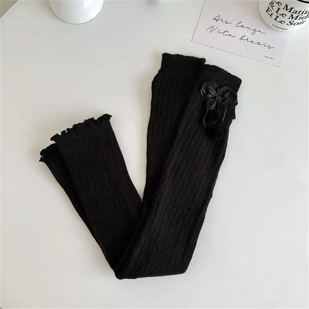 Кавайные теплые грелки для ног/чехол на руку с бантом Лолита длинные чулки балетный Стиль чехол для ног для зимы и осени