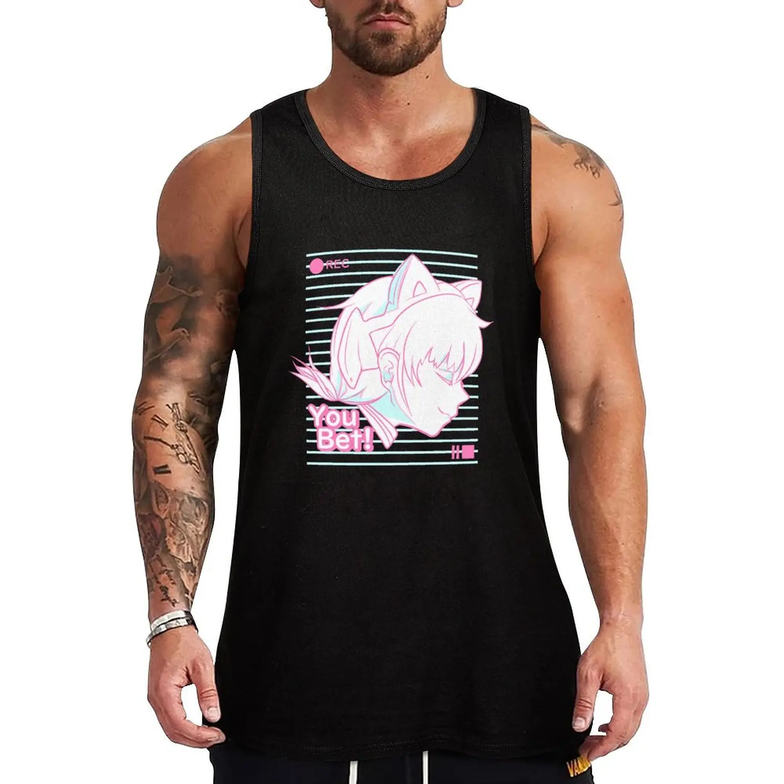 Neon A-set You Bet! Tank Top Thin Breathable Tank Top Summer Cool Sleeveless Top