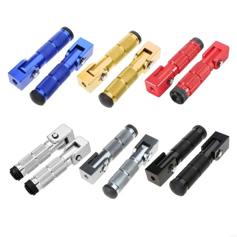 652F Motorcycle Foot Peg Front Rear Footrest Pedal Motorcycle Modification Accessories 90 Degree Fixed Folding- Footpegs