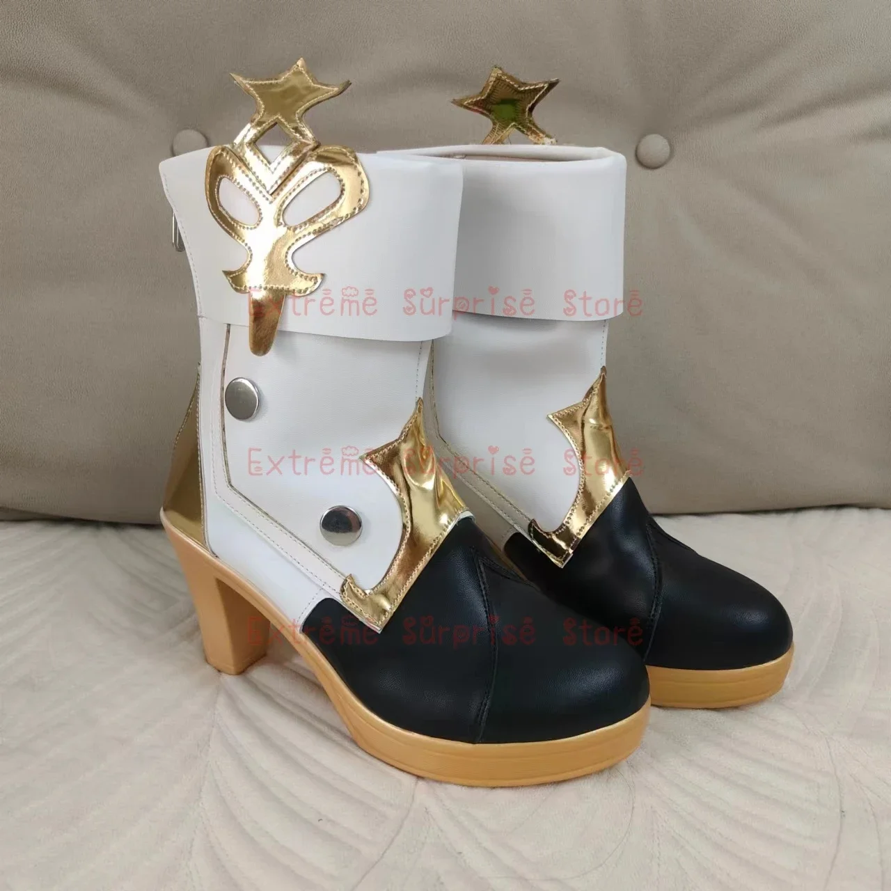 

Cosplay36-43 Size IN STOCK Clorinde Cosplay Shoes Genshin Impact Cosplay Clorinde High Heels Cosplay Shoes Prop