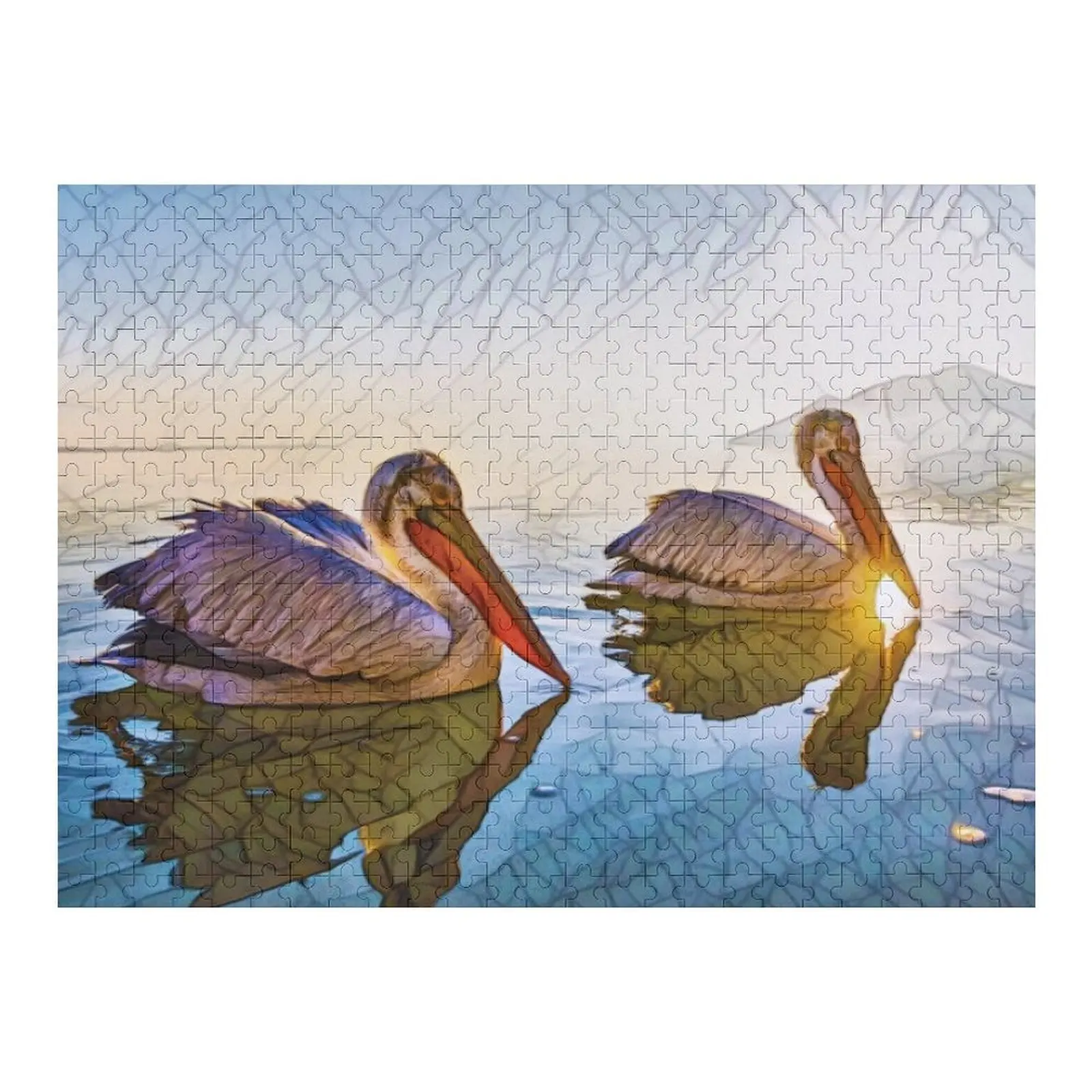 

Пазл Shattered Pelicans, детская игрушка, персонализированные игрушки, деревянное имя, индивидуальная фотопазл