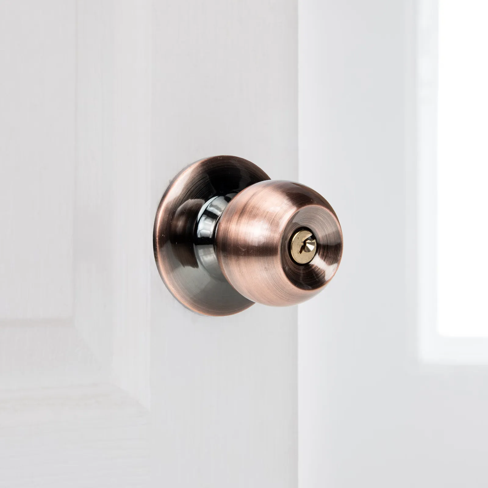 

Комплект профессиональных сферических дверных ручек-замков из нержавеющей стали для межкомнатных дверей, сверхпрочные, устойчивые к коррозии и царапинам