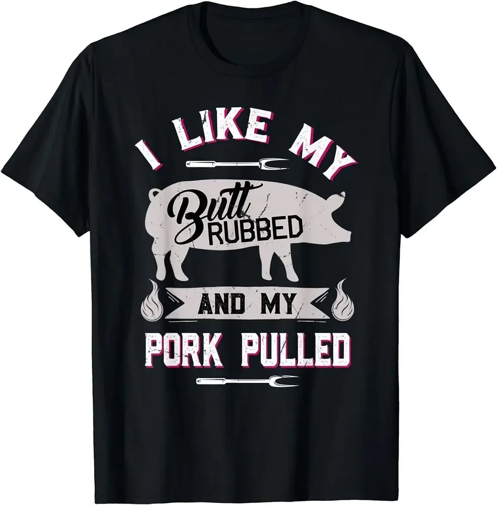 Funny BBQ Grilling Quote Pig Pulled Pork Best Gift T-Shirt High Quality 100%Cotton Short Sleeve