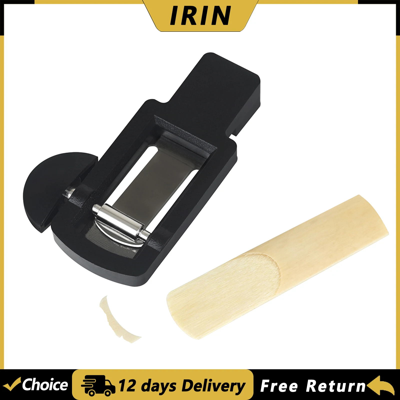 IRIN Reeds Trimmer for Soprano Alto Tenor Saxophone Metal Woodwind Instrument Parts & Accessories Sax Reed Cutter Repair Tool