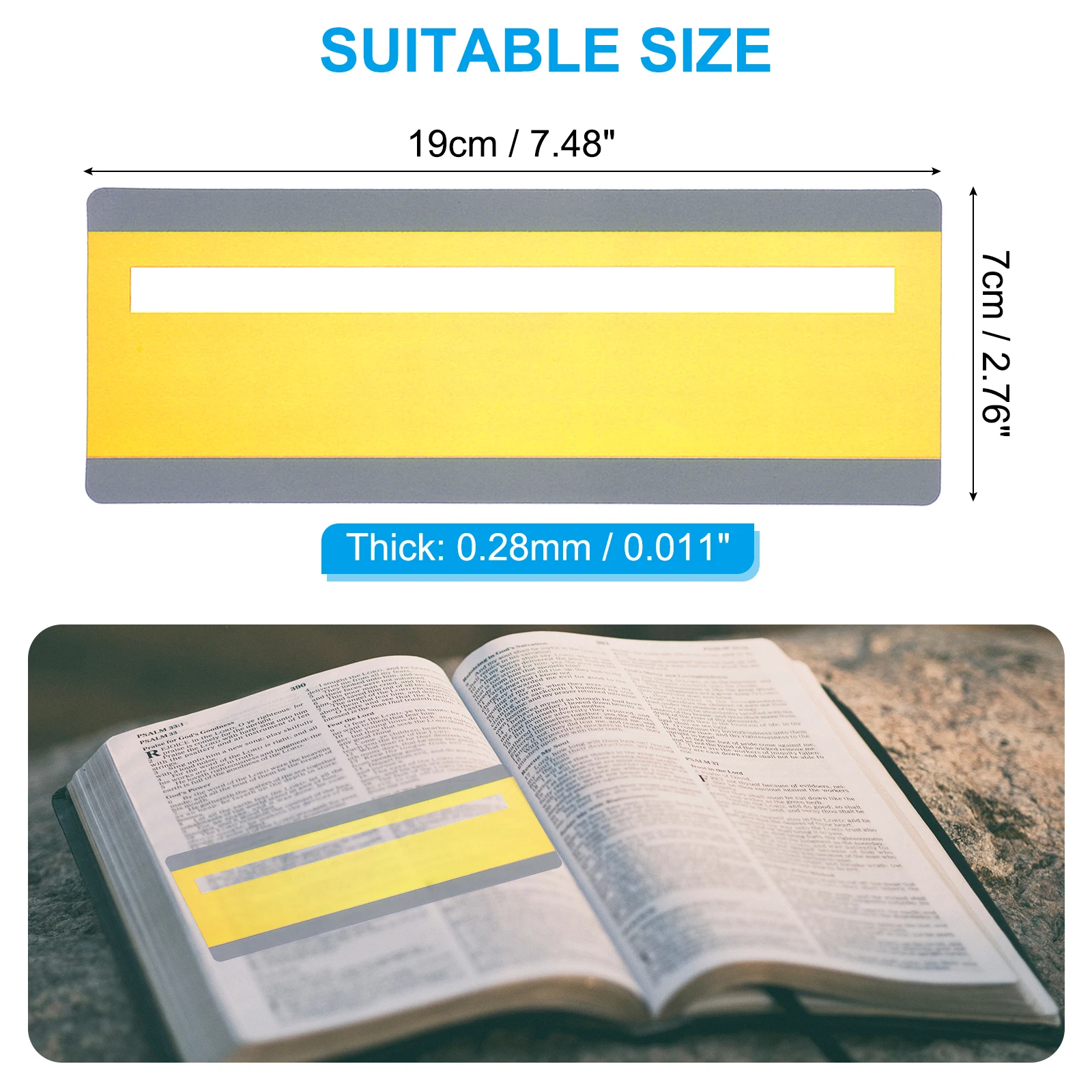 10/20Pcs Guided Reading Strips Highlight Colored Overlay Bookmarks Sentence Strips Reading Tracking Ruler Teacher Supplies